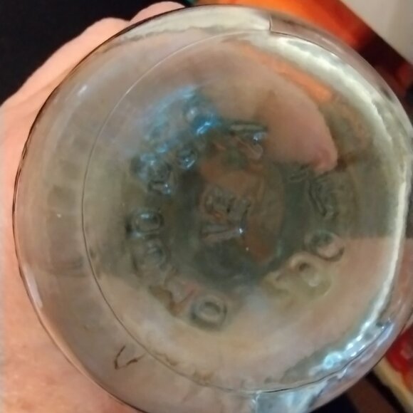 Mod Dep vintage blue aqua decanter bottle grappe design - Picture 9 of 9